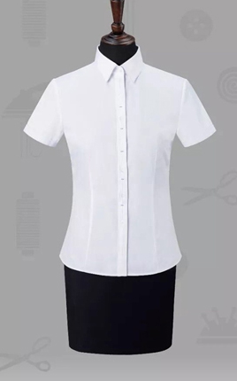高端女士短袖衬衣